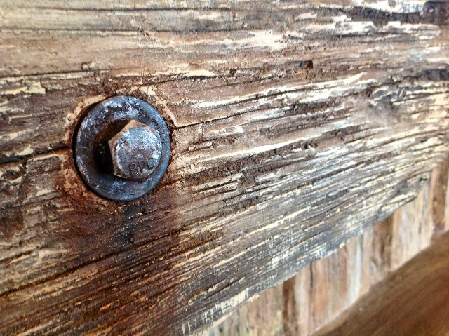 Detailed View of Wooden Shelves