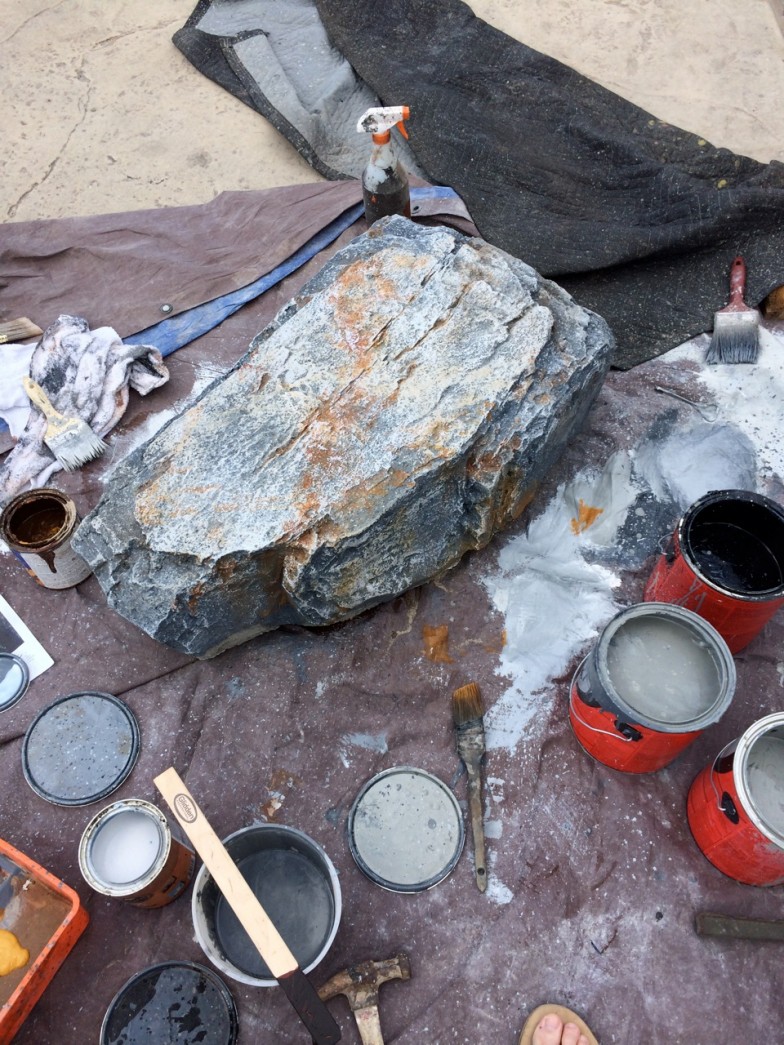 Rock replication and creation by West Coast Rockscapes, showcasing lifelike textures and natural charm, ideal for landscaping projects and outdoor decor.
